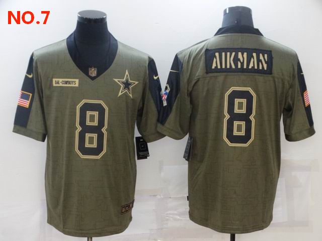 Men's Dallas Cowboys #8 Troy Aikman Jerseys NO.7;